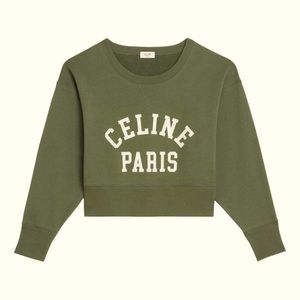 celine cropped sweatshirt